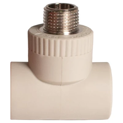 Cайт компанії Аква-Дім::Трійник з металевою різьбою REIGER 25х3/4" зовн (10/60)