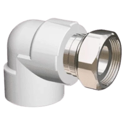 Cайт компанії Аква-Дім::Коліно FV-PLAST 90° з накидною гайкою 20х3/4" В