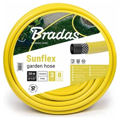 Cайт компанії Аква-Дім::Шланг для поливу BRADAS Garden hose 1/2" 50м жовтий (ціна за 1м)