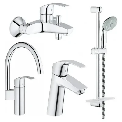 Cайт компанії Аква-Дім::Набір змішувачів 4 в 1 GROHE Eurosmart