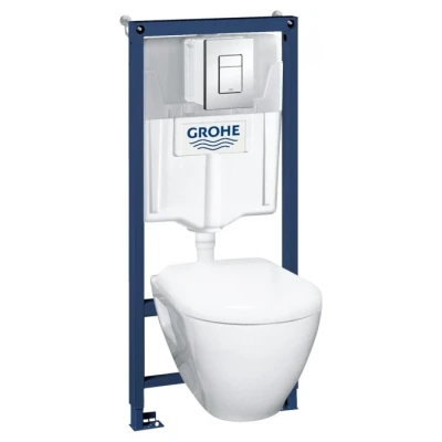 Cайт компанії Аква-Дім::Набір GROHE SOLIDO інсталяція + підвісний унітаз + BAULOOP гігієнічний набір + BAULOOP набір змішув