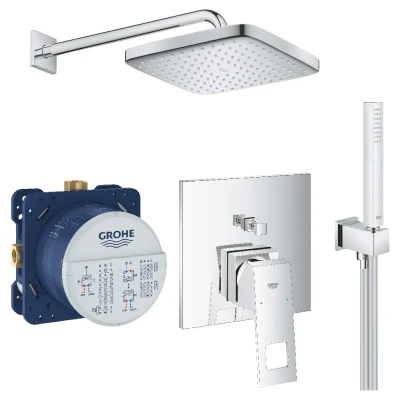 Cайт компанії Аква-Дім::Душовий комплект GROHE Eurocube 250