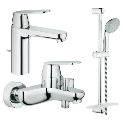 Cайт компанії Аква-Дім::Набір змiшувачiв 3в 1 GROHE Eurosmart
