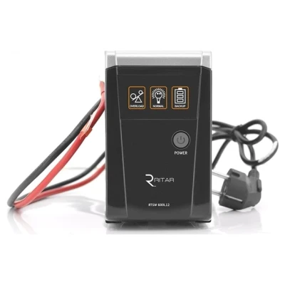 Cайт компанії Аква-Дім::ДБЖ з правильною синусоїдою RITAR RTSW-600 LED (360Вт), 12В, під зовнішній АКБ (08301)