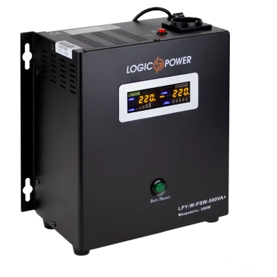 Cайт компанії Аква-Дім::ДБЖ з правильною синусоїдою LOGIC POWER LPY-W-PSW-500VA+(350Вт) 5/10 (12V)