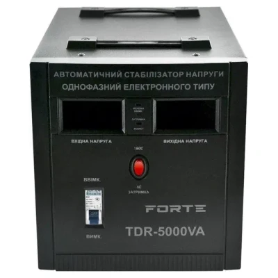 Cайт компанії Аква-Дім::Стабілізатор напруги релейний FORTE TDR-5000VA, релейного типу, точність 8%