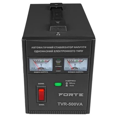 Cайт компанії Аква-Дім::Стабілізатор напруги релейний FORTE TVR- 500VA, релейного типу, точність 8%