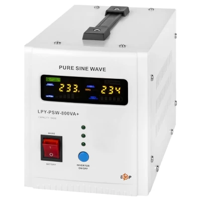 Cайт компанії Аква-Дім::ДБЖ з правильною синусоїдою LOGIC POWER LPY-PSW-800VA+(560Вт) 5/15 12 V