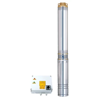 Cайт компанії Аква-Дім::Насос вiдцентровий DONGYIN 380В 3.0кВт H 188(124)м Q 140(100)л/хв Ø102мм+пульт