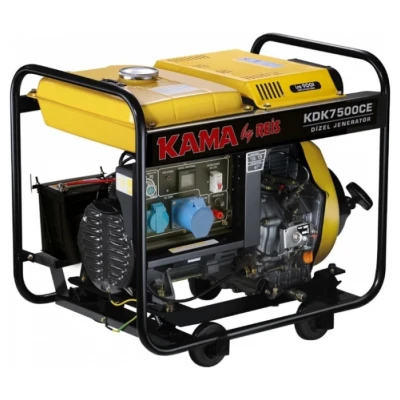 Cайт компанії Аква-Дім::Генератор дизельний KAMA KDK7500C ном 5,0кВт, бак 14,2л, 230В
