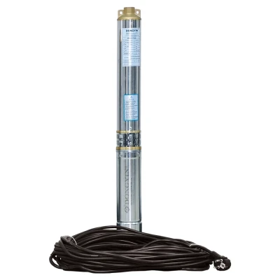 Cайт компанії Аква-Дім::Насос вiдцентровий DONGYIN 0.55кВт H 46(34)м Q 90(60)л/хв Ø80мм 25м кабеля