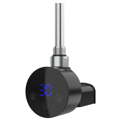 Cайт компанії Аква-Дім::Тен до рушникосушки Onlyheat Agate Black 0,6кВт 1/2 з трійником прихований монтаж