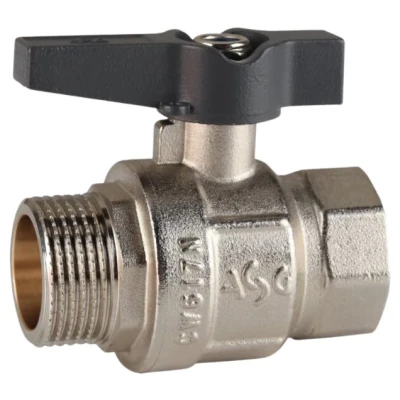 Cайт компанії Аква-Дім::Кран кульовий ASG+ 1/2" ЗВ метелик (12/96)