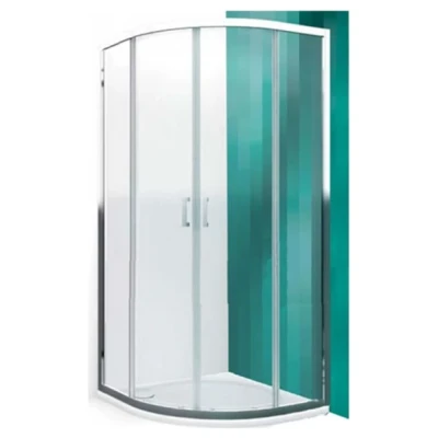 Cайт компанії Аква-Дім::Душова кабіна KOLLER POOL Liga Line LLR2/900 Brillant/Transparent + піддоннапівкругла