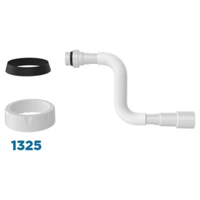 Cайт компанії Аква-Дім::Гнучка труба NOVA з гайкою 1 1/2" 800мм (1325)