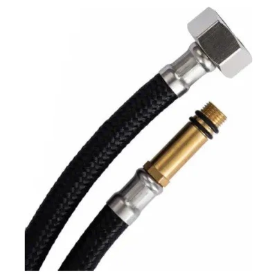 Cайт компанії Аква-Дім::Шланг для змішувача AQUASTRONG NYLON M10x1/2"  0,8м ДШ (AS34080)