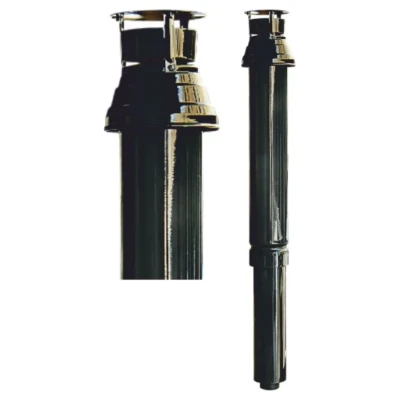 Cайт компанії Аква-Дім::Коаксіальний вертикальний димохід ANTKALIP 80/125 з вітрозахистом