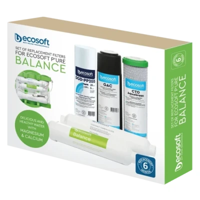 Cайт компанії Аква-Дім::Комплект картриджів ECOSOFT PURE Balance "6міс"