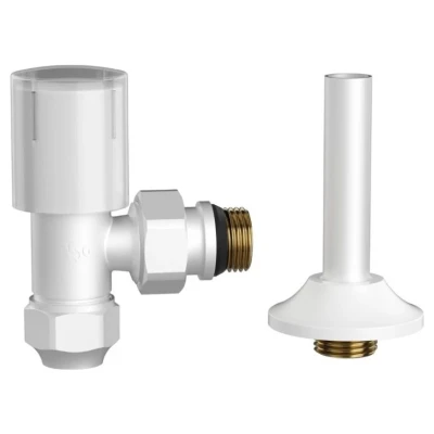 Cайт компанії Аква-Дім::Кран радіаторний ASG SMART 1/2" верхній White