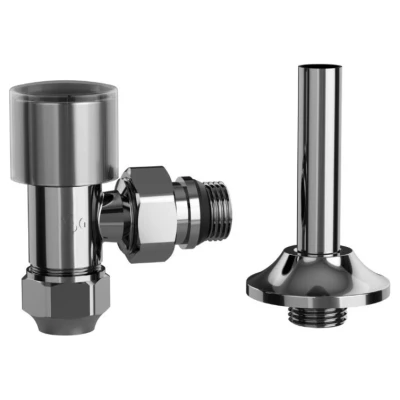 Cайт компанії Аква-Дім::Кран радіаторний ASG SMART 1/2" нижній Chrome