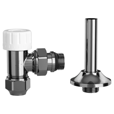 Cайт компанії Аква-Дім::Кран радіаторний ASG SMART 1/2" кутовий термостатичний Chrome