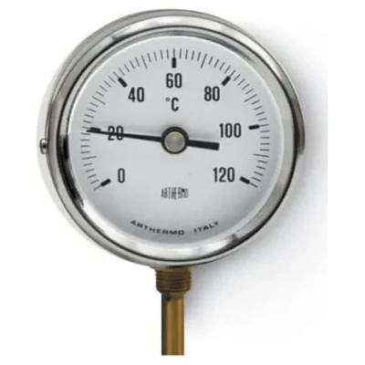 Cайт компанії Аква-Дім::Термометр радіальний ARTHERMO AR-T/RAD 80 (80 мм, гільза 50 мм, 0-120°С)