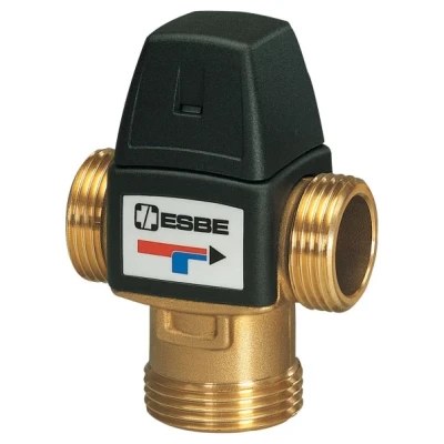 Cайт компанії Аква-Дім::Клапан термостатичний ESBE VTA 322 1"З 30-70°С, kvs 1,6 для ГВП