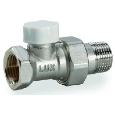 Cайт компанії Аква-Дім::Кран радіаторний прямий LUXOR Easy 1/2" DD 121 нижній