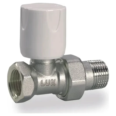 Cайт компанії Аква-Дім::Кран радіаторний прямий LUXOR Easy 1/2" RD 101 верхній