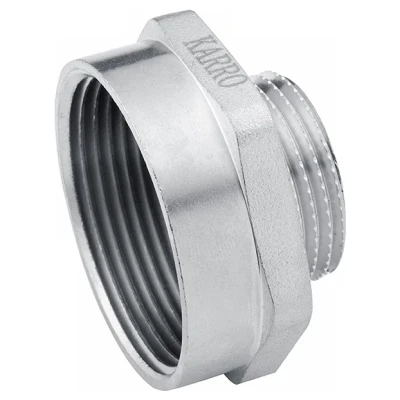 Cайт компанії Аква-Дім::Перехід KARRO 1"Вх3/4"З хром