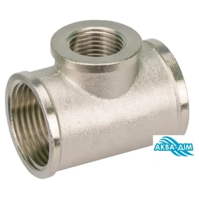 Cайт компанії Аква-Дім::Трійник KARRO 3/4"х1/2"х3/4"ВВВ хром