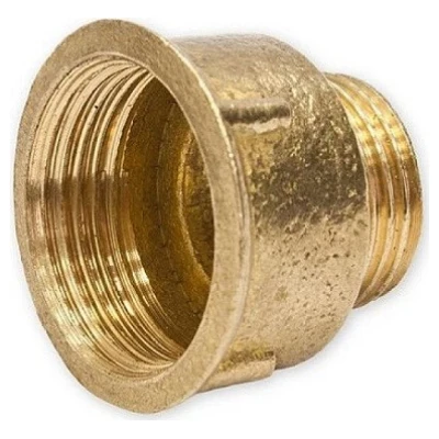 Cайт компанії Аква-Дім::Перехід UA 1"Вх1/2"З латунь посилений УК 0602-В