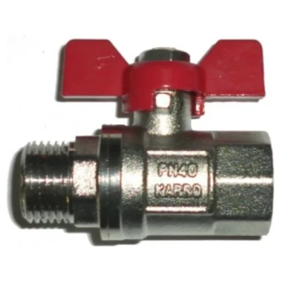 Cайт компанії Аква-Дім::Кран кульовий КАRRО Valves 1/2"ЗВ вода