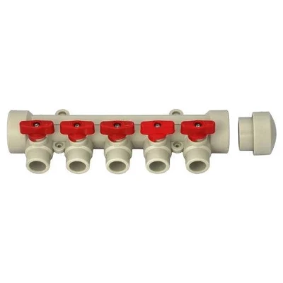 Cайт компанії Аква-Дім::Колектор KALDE 1"х5 red