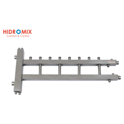 Cайт компанії Аква-Дім::Моноблок з виходами вверх на 4 контури HIDROMIX МБ-4ВВ 1" БК 1 1/4" 75кВт+кріплення