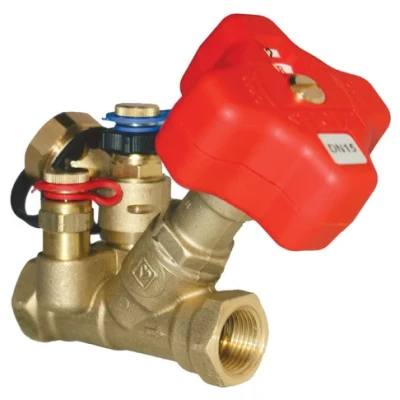 Cайт компанії Аква-Дім::Вентиль балансувальний HERZ STROMAX-М-4017  DN25 з вимірювальними клапанами