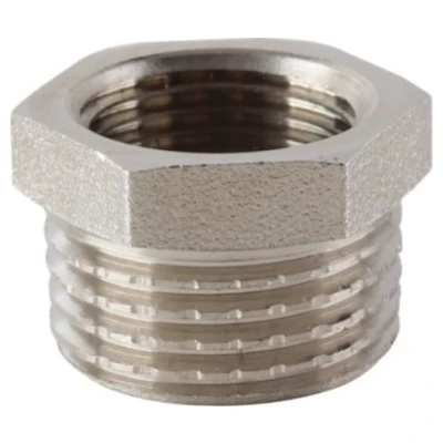 Cайт компанії Аква-Дім::Футорка REIGER 3/4"Зх1/2"В нікель (90/640)