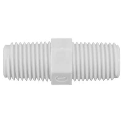 Cайт компанії Аква-Дім::Ніпель ECOSOFT 1/4"х1/4" зовн.різьба KP-HN0404 білий