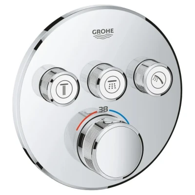 Cайт компанії Аква-Дім::Термостат прихованого монтажу GROHE Grohtherm SmartControl на 3 виходи