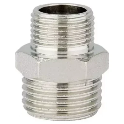 Cайт компанії Аква-Дім::Ніпель редукційний PROFACTOR 1/2"х3/8" нікель