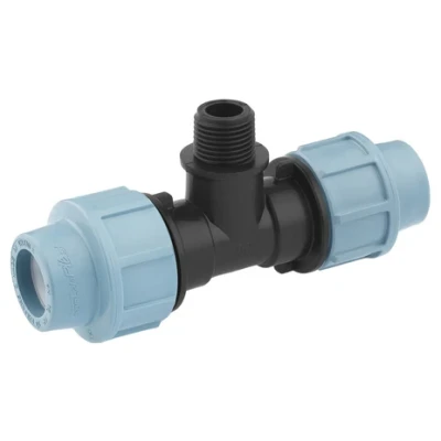 Cайт компанії Аква-Дім::Трійник SantehPlast ПЕ 25x3/4"x25 зовнішня різьба