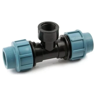 Cайт компанії Аква-Дім::Трійник SantehPlast ПЕ 50x2"x50  внутрішня різьба