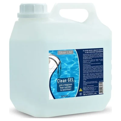 Cайт компанії Аква-Дім::Засіб СВОД Silver Life для очищення чаші басейну від нальоту ,3 л