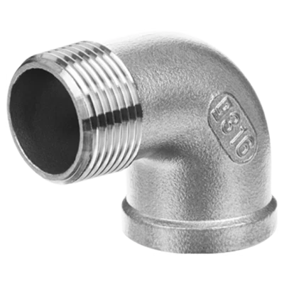 Cайт компанії Аква-Дім::Кутник GEBO 3/4" ВЗ 90*  нержавійка