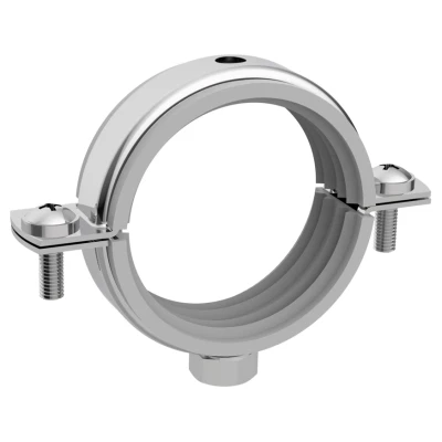 Cайт компанії Аква-Дім::Хомут для кріплення ASCELIC 2 1/2" (75-84мм) М8 з віброгас д/труб