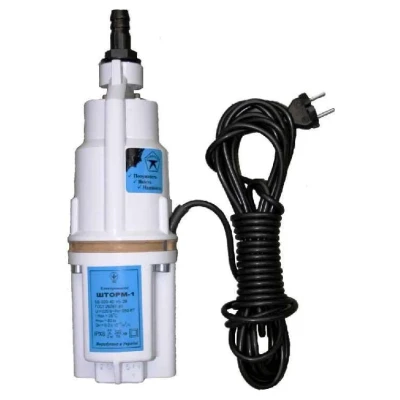 Cайт компанії Аква-Дім::Електронасос верхнього забору води "Шторм-1"2-х клапанний (різьба 1") під муфту (80м.)БВ-0,2-40-У5-В