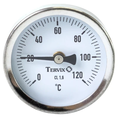 Cайт компанії Аква-Дім::Термометр TERVIX Pro Line 63/150 0-120С 1/2 аксіальний