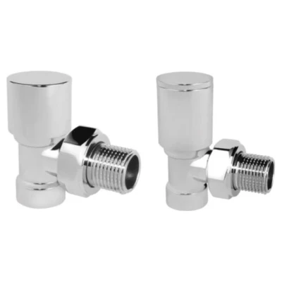 Cайт компанії Аква-Дім::Комплект радіаторних кранів Idmar 419 кутовий хром