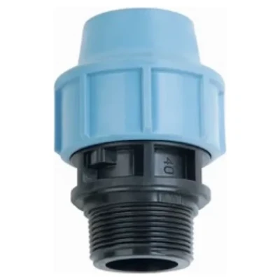 Cайт компанії Аква-Дім::Муфта SantehPlast ПЕ 40x1"1/2 зовнішня різьба (10/100)