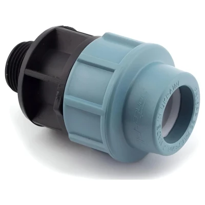 Cайт компанії Аква-Дім::Муфта SantehPlast ПЕ 50x1"1/2 зовнішня різьба